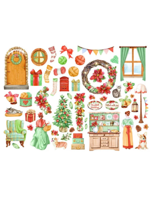 Die cuts Stamperia All around Christmas