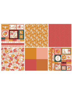 Pochette de 36 feuilles 20,5cm x 20,5cm Autumn song