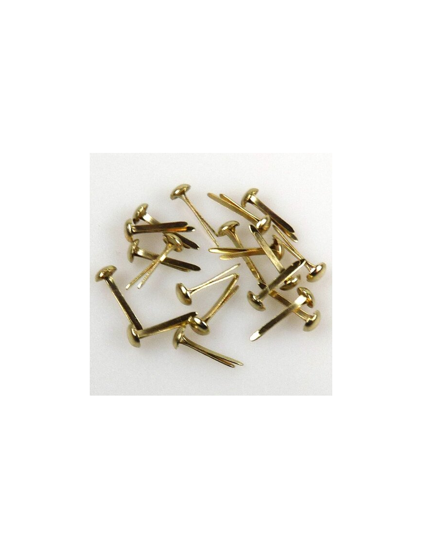 40 Attaches parisiennes rondes couleurs dorées Nellie Snellen