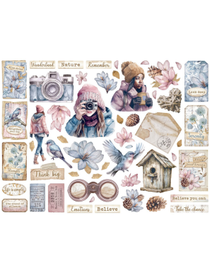 Die cuts Stamperia Happiness dewdrops STAMPERIA
