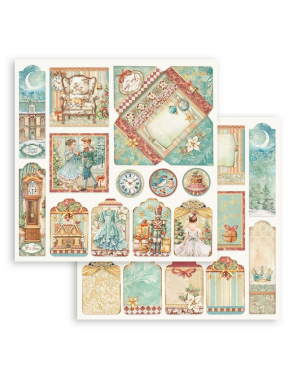 Pochette de 10 feuilles recto verso Stamperia Nutcracker