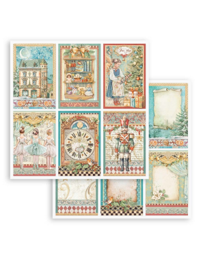 Pochette de 10 feuilles recto verso Stamperia Nutcracker