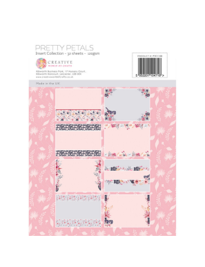 Pochette de 32 feuilles A4 Pretty petals