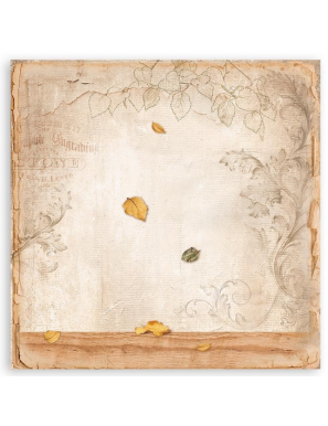 Pochette de 22 feuilles recto Stamperia Golden Harmony