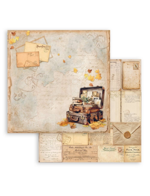 Pochette de 10 feuilles recto verso Stamperia Golden Harmony