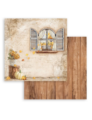 Pochette de 10 feuilles recto verso Stamperia Golden Harmony