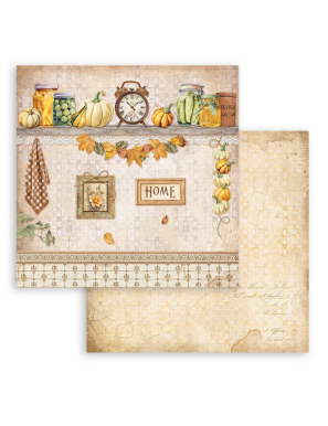 Pochette de 10 feuilles recto verso Stamperia Golden Harmony