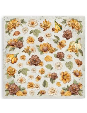 Pochette de 10 feuilles recto verso Stamperia Golden Harmony