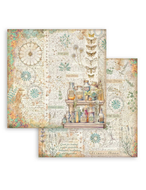 Pochette de 10 feuilles recto verso Stamperia Fortune