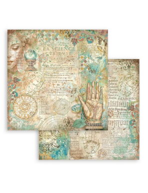 Pochette de 10 feuilles recto verso Stamperia Fortune