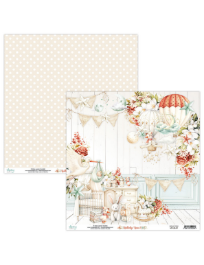 Pochette de 12 feuilles recto verso Mintay Lullaby Lane