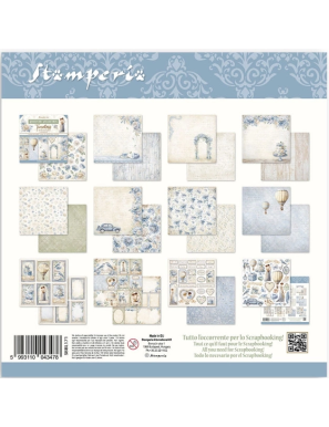 Pochette de 10 feuilles recto verso Stamperia Timeless