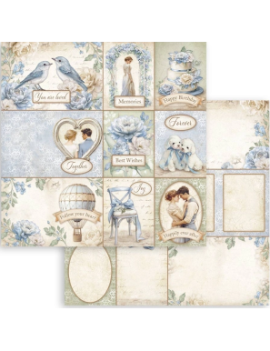 Pochette de 22 feuilles recto Stamperia Timeless