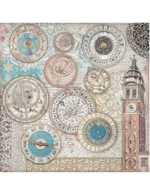 Pochette de 22 feuilles recto Stamperia Venice