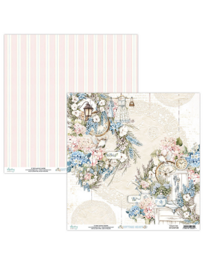 Pochette de 13 feuilles recto verso Cottage Heart MINTAY