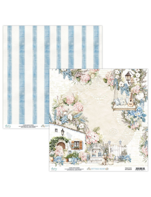 Pochette de 13 feuilles recto verso Cottage Heart MINTAY