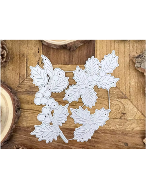 Dies Noël feuilles de houx