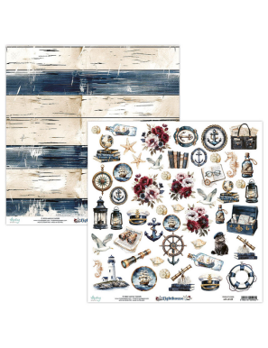 Pochette de 13 feuilles recto verso Lighthouse MINTAY