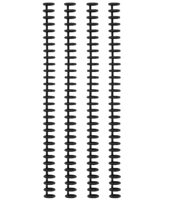 Bind Easy – Peignes de Reliure à Clic 12 mm (Noir) – Lot de 4 – VAESSEN CREATIVE