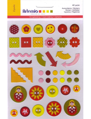 42 stickers epoxy ESPANA ARTEMIO