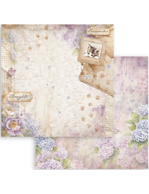 Pochette de 10 feuilles recto verso Stamperia Quiet Days