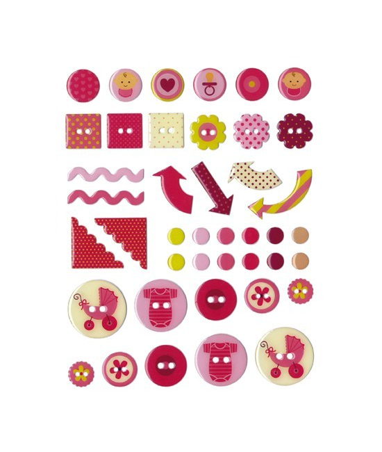 42 stickers epoxy GIRL ARTEMIO