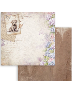 Pochette de 10 feuilles recto verso Stamperia Quiet Days