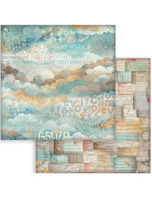 Pochette de 10 feuilles recto verso Stamperia Furry Friends maxi backgrounds