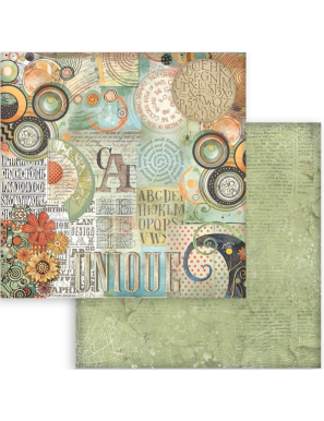 Pochette de 10 feuilles recto verso Stamperia Furry Friends maxi backgrounds