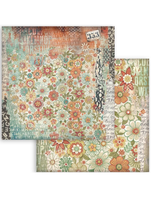 Pochette de 10 feuilles recto verso Stamperia Furry Friends maxi backgrounds