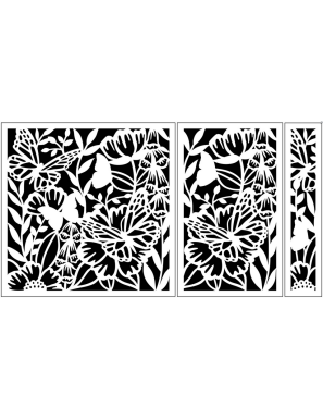 Pochoir Delicate Dragonflies - Creative expression