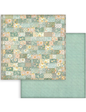 Pochette de 10 feuilles recto verso Stamperia Daisy art maxi backgrounds