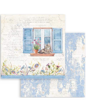 Pochette de 10 feuilles recto verso Welcome Home Stamperia