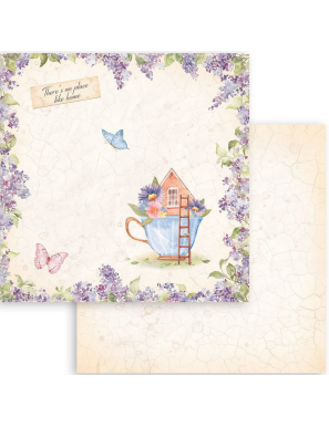 Pochette de 10 feuilles recto verso Welcome Home Stamperia