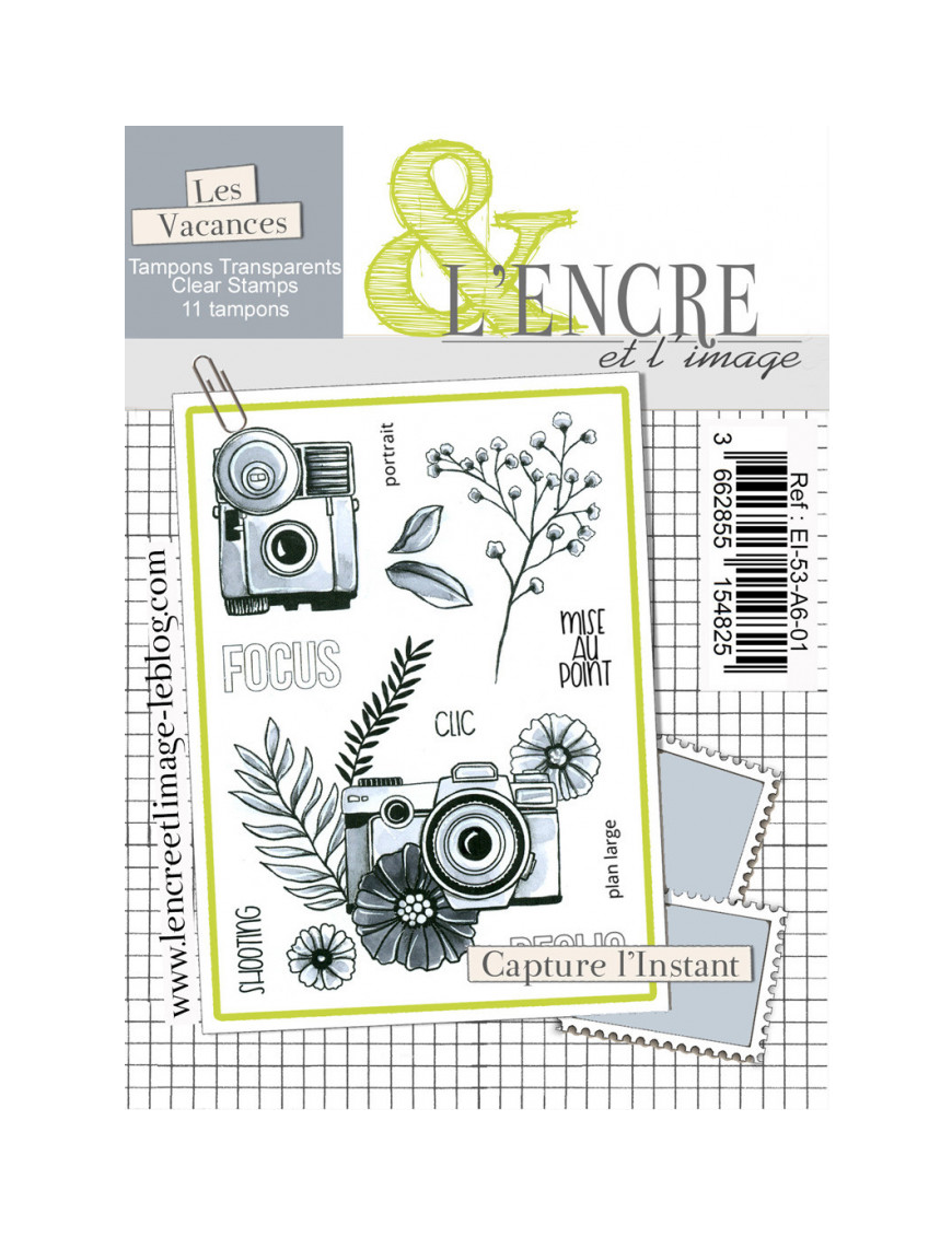 Tampons clear “Capture l’instant” – L’Encre et l’Image