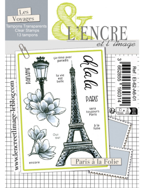 Tampons clear “Paris à la folie” – L’Encre et l’Image