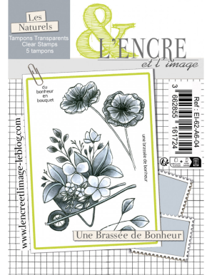 Tampons clear “Une brassée de bonheur” – L’Encre et l’Image