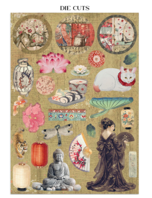 Bloc Junk journal collection Oriental garden - STAMPERIA