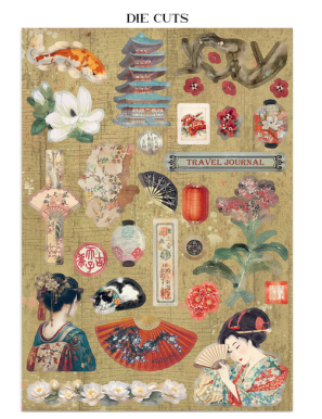 Bloc Junk journal collection Oriental garden - STAMPERIA