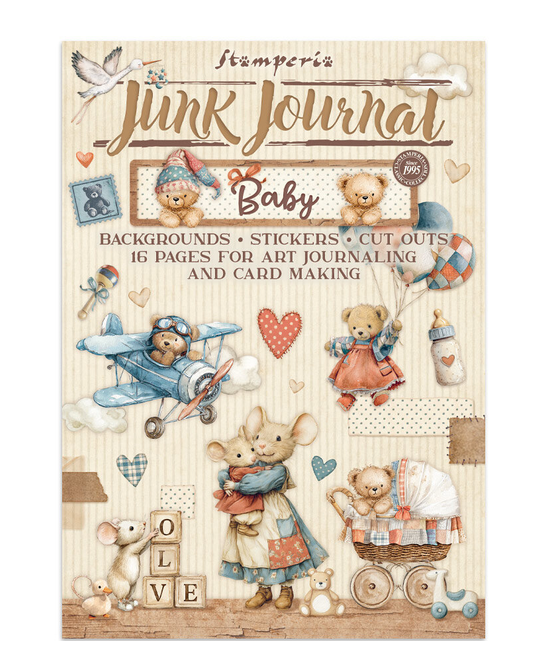 Bloc Junk journal collection Baby - STAMPERIA