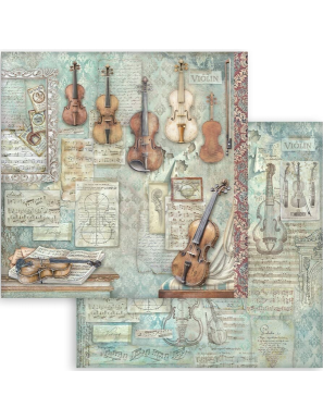 Papier recto verso Symphony Violon - STAMPERIA