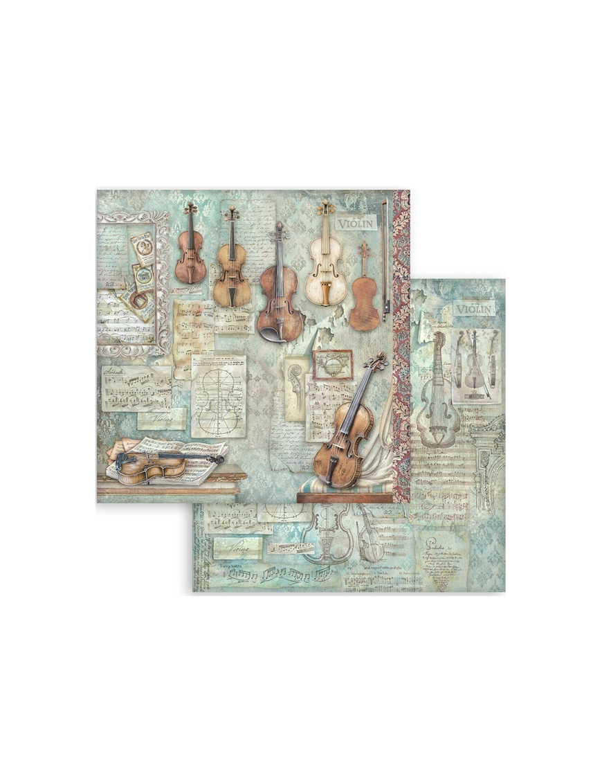 Papier recto verso Symphony Violon - STAMPERIA