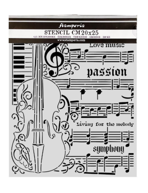 Pochoir stencil Symphony Violon - STAMPERIA
