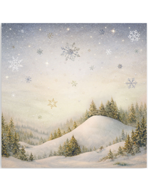 Pochette de 22 feuilles recto Stamperia Silent night