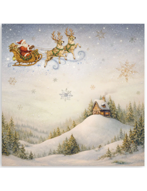 Pochette de 22 feuilles recto Stamperia Silent night