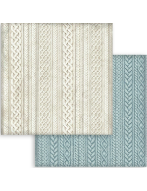 Pochette de 10 feuilles recto verso blackground Stamperia White Christmas
