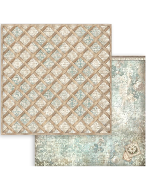Pochette de 10 feuilles recto verso blackground Stamperia White Christmas