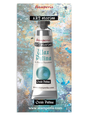 Cire Patinée Effet Oxyde bleu vert 40ml - STAMPERIA