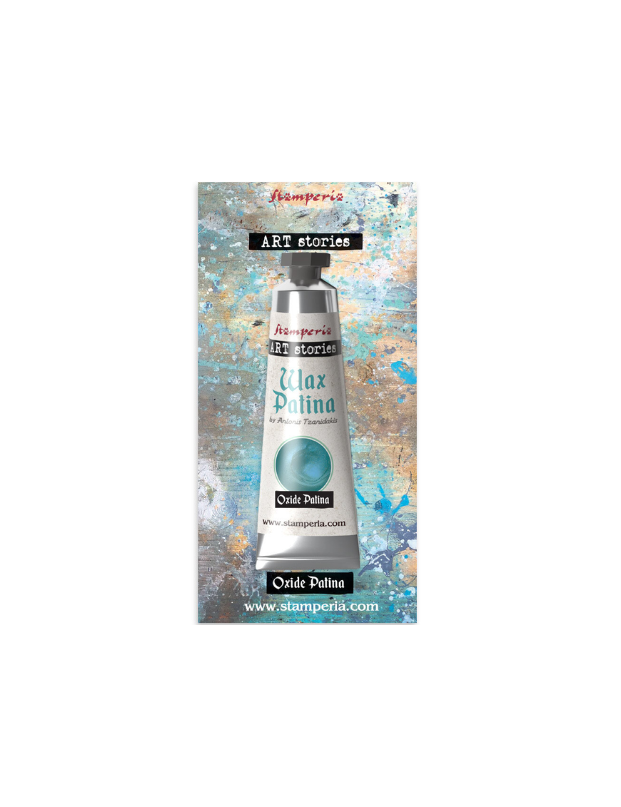 Cire Patinée Effet Oxyde bleu vert 40ml - STAMPERIA