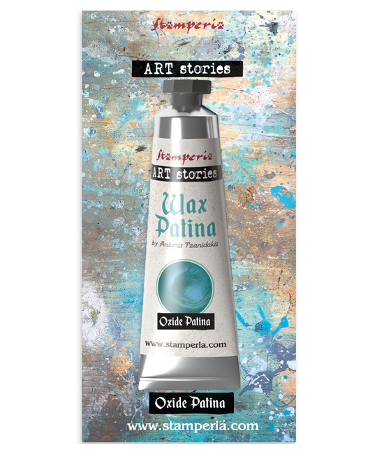 Cire Patinée Effet Oxyde bleu vert 40ml - STAMPERIA